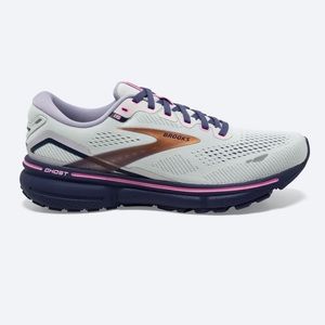 Brooks Ghost Spa Blue Neo Pink Copper Women’s Running Shoes 7.5B